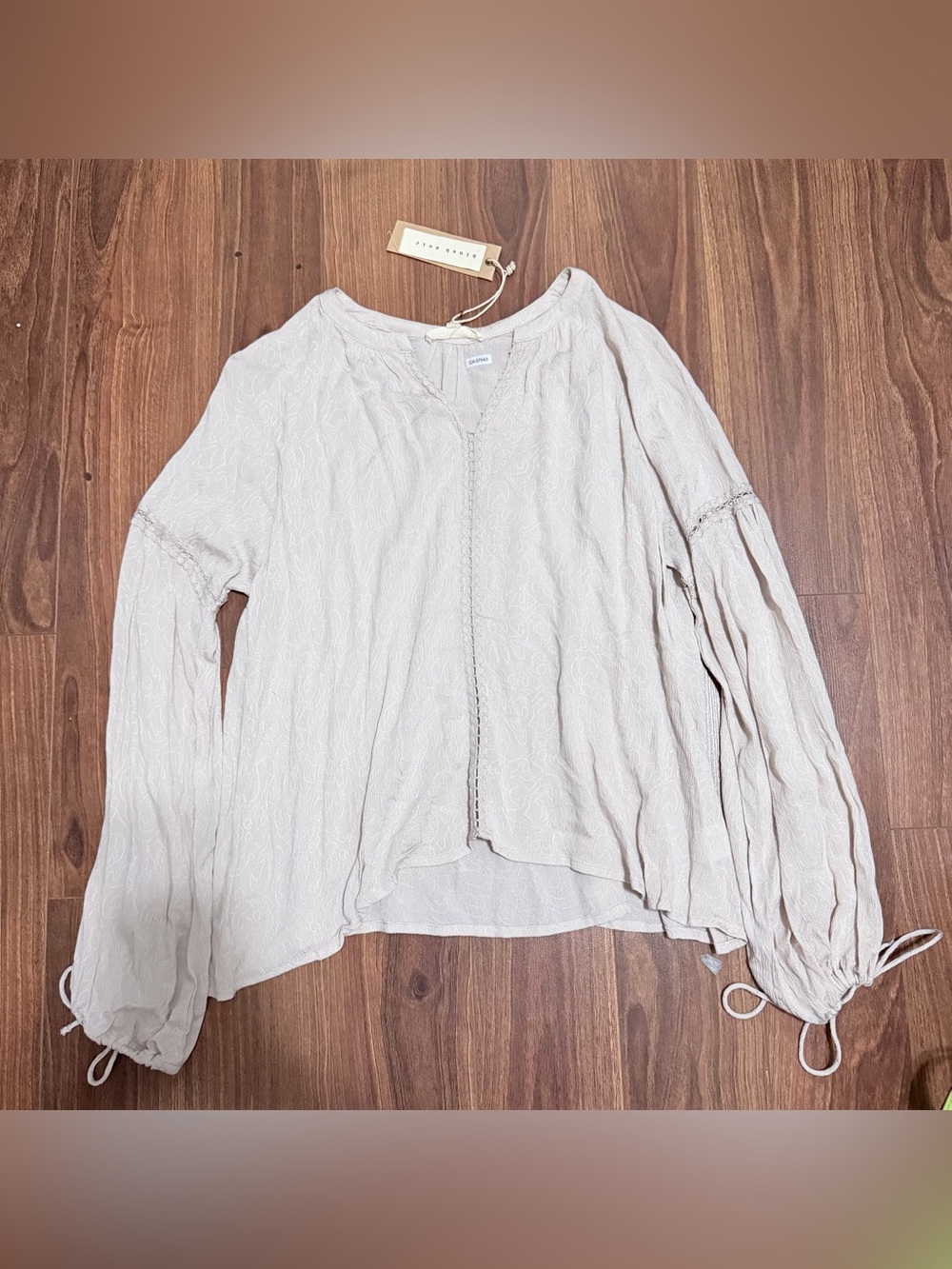 Blush Lightweight Boho Tunic Top - Cream